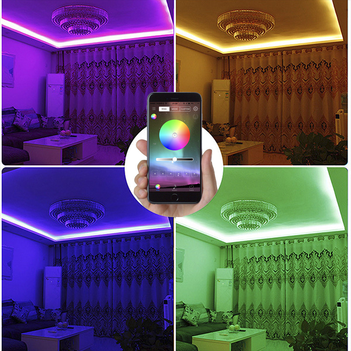 AC110/220V 750/1500W, PWM LED Bluetooth Music Time RGB Wireless IR 24 keys Infrared Remote Controller, For 164 or 328Ft RGB 5050 High Voltage led strip lights AC110/220V 750/1500W, PWM LED Bluetooth Music Time RGB Wireless IR 24 keys Infrared Remote Controller, For 164 or 328Ft RGB 5050 High Voltage led strip lights